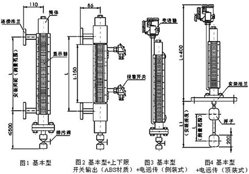 牛奶液位计结构特点图