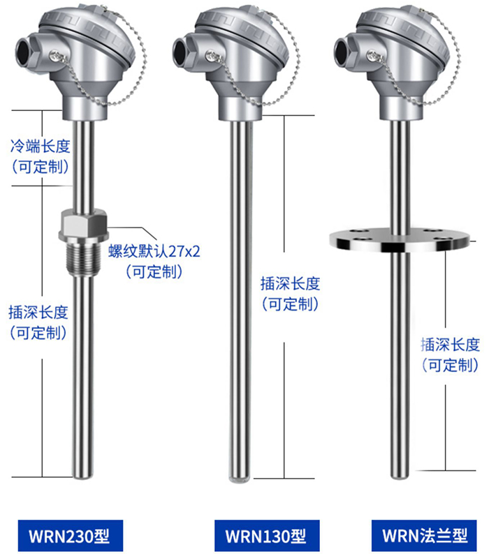 wrnk热电偶安装方式分类图