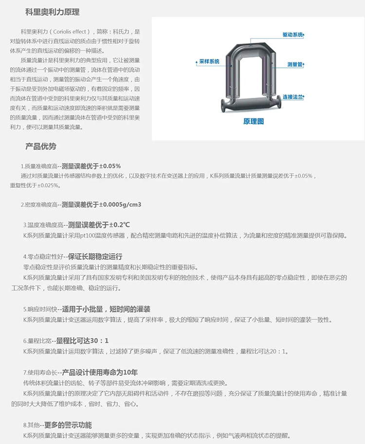 科里奥利质量流量计工作原理及产品优势
