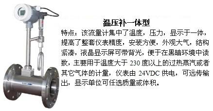 压缩气体流量表温压补一体型产品图